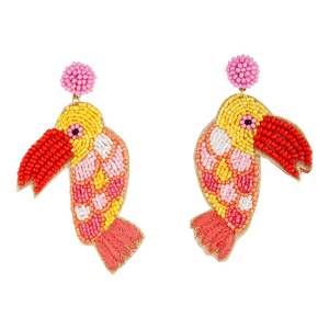 Bijoux magnifiques en perles et franges Miyuki, faits à la main pour mariage, pour filles, en provenance d'Inde. - Product Image 2