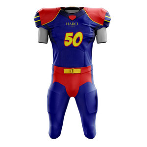 Uniforme de Fútbol Americano Resistente y Elegante para Equipos Juveniles y Adultos con Número y Nombre Personalizados - Product Image 1