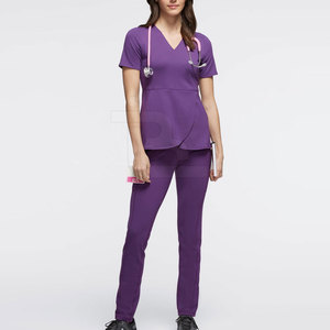 2025 Venta caliente uniformes médicos uniformes lona antibacteriano transpirable sostenible duradero precio al por mayor uso hospitalario - Product Image 1