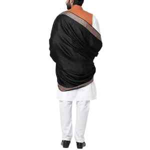 Men Winter Traditional <b>Wool</b> Shawl Soft Warm Solid Color Daily Use <b>Wrap</b> India & Pakistan Ethnic Breathable 300g - Product Image 3