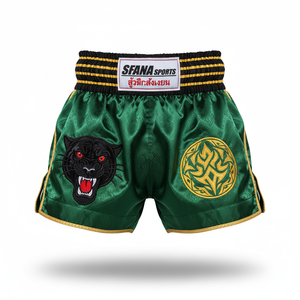 กางเกงขาสั้นมวยไทยแบบพรีเมี่ยมสำหรับผู้ชายน้ำหนักเบาแห้งเร็ว MMA กางเกงฟิตเนสพร้อมโลโก้ออกแบบได้ตามต้องการ - Product Image 2