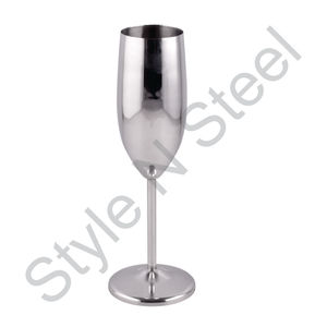 Ensemble de collection de verres à vin en acier inoxydable Premium Durable 3 pièces en acier inoxydable avec or et argent - Product Image 1