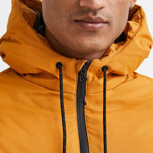 High Street hommes 100% Nylon hiver doudoune mode-amical col montant pull personnalisé broderie enduit traitement - Product Image 5