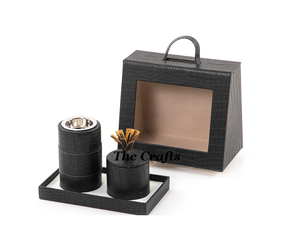 Mabkhara dukhoon Burner สแตนเลสพร้อม mozaik ฐานเงินและสีเบจ - Product Image 4