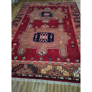 Tapis anciens en laine de haute qualité noués à la main 8x14 9x12 Tapis de prière pour la maison Multicolore Tapis tissés à la main Ensembles de tapis Salon Planchers CR1 - Product Image 1