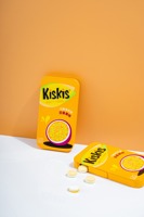 Bonbons à la menthe sans sucre KisKis, saveur fruit de la passion, pour une haleine fraîche, en boîte métallique portable, très demandés