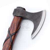 Hache Viking Tomahawk DD-VikingAxe-129, hache barbue forgée à la main, manche en bois industriel DIY, outil de camping et de chasse, 58-62HRC, 18 pouces