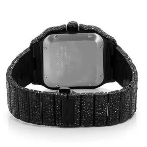 Ready Bulk Stock VVS Analog Display Stainless Steel <b>Watch</b> Moissanite Diamond Titanium Silicone White Gold Yellow Gold Glass Dial - Product Image 2