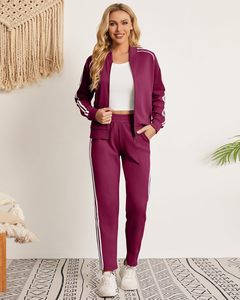 Vêtements pour femmes Ensemble de survêtement personnalisé Ensemble de jogging pour femmes Vêtements pour femmes sans col avec fermeture éclair complète Vêtements décontractés - Product Image 5