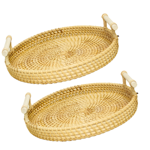 Eleve la estética de su cocina con nuestra bandeja de ratán personalizable: una elegante cesta hecha a mano, un producto imprescindible - Product Image 1