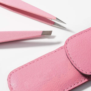 Kit d'élimination des sourcils enduit rose de qualité supérieure pour les outils d'épilation des sourcils à poils incarnés pour femmes avec pince à épiler à pointe pointue - Product Image 3