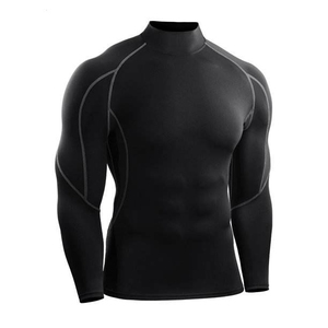 Camisetas de Compresión Ligeras y Ajustadas para Hombre, Cortas, 220g, Poliéster/Nailon, Secado Rápido, Transpirables, Ecológicas, UPF50+, Alta Calidad - Product Image 3
