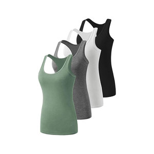 เสื้อกีฬาแขนกุดแห้งเร็วสำหรับยิมวิ่งออกกำลังกายน้ำหนักเบา - Product Image 3