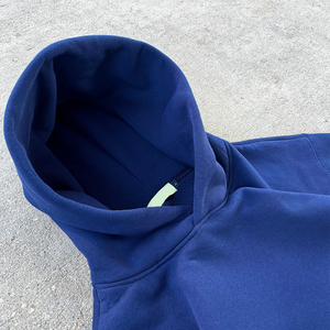 Ropa de calle de diseño Hip Hop de moda Premium personalizada Color sólido Peso pesado 100% Algodón Liso Unisex Sudadera con capucha de gran tamaño Hecho en EE. UU. - Product Image 4