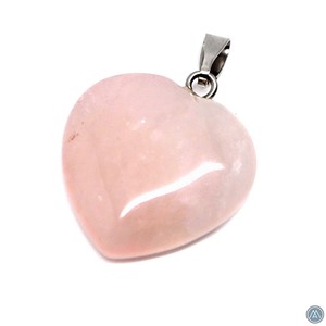 Pendentif en forme de cœur en quartz rose, bijoux en pierre naturelle pour bracelet DIY, collier, cadeau unisexe, style romantique - Product Image 2