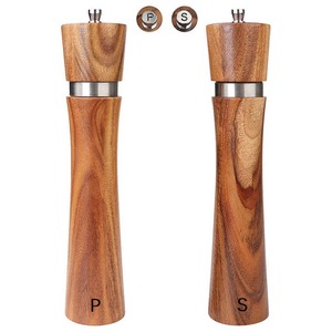 International Style Natural Wooden Mini Salt and Pepper <b>Shakers</b> Set Cute for Your Kitchen - Product Image 1