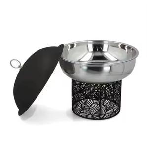Casserole tendance à deux tons avec support design noir et couvercle enduit, idéale pour les repas en intérieur et en extérieur - Product Image 2