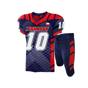 Meilleur kit de sport sur mesure Uniforme de football américain doux et respirant pour garçon unisexe à manches courtes grande taille logo personnalisé couleur - Product Image 6