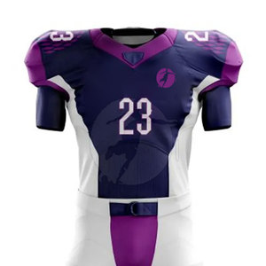 Uniforme de football américain personnalisé, poids léger, nouveau style, respirant, taille plus, ensemble de couleurs unies - Product Image 2