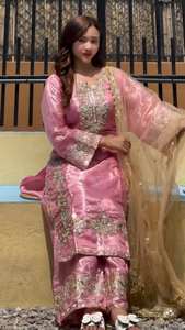 Collection de créateurs indiens à la demande costume Salwar qualité supérieure la plupart des vêtements de fête à l'exportation vêtements de mariée ensemble Kurta le plus à la mode - Product Image 6