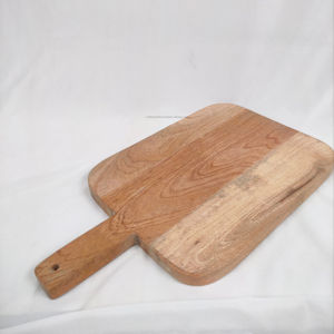 Planche à découper rectangulaire en bois d'acacia écologique réutilisable, passe au lave-vaisselle, épaisseur 1,5 cm, pour découper la viande - Product Image 1