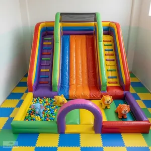 <b>Large</b> Outdoor Inflatable <b>Roller</b> Slide Amusement Equipment - Product Image 2