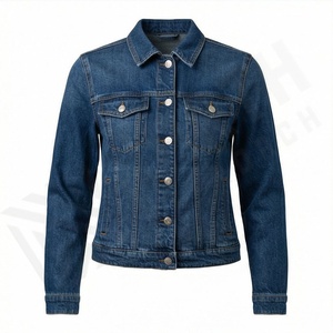 Service OEM disponible Veste en jean pour femmes Qualité respirante Col montant Coton Casual Hiver Mode tendance Couleur personnalisée - Product Image 1
