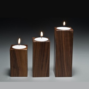 Portavelas de madera hecho a mano superior, soporte de candelita para decoración de iluminación del hogar, soporte de candelita, regalos de boda, soporte de vela de madera - Product Image 1