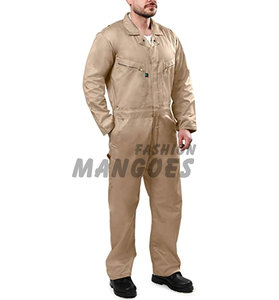 Premium Quality Cotton Blend Long Sleeve Unisex Coverall Customized Color Logo Silk Screen Printed Adult Genuine Leather - Product Image 5