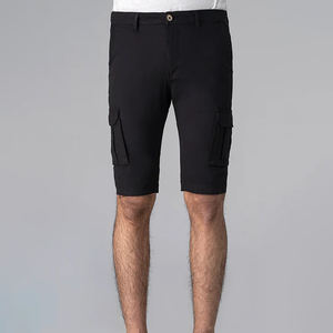 Haute qualité Polyester/coton hommes Ripstop Cargo Shorts solide noir taille moyenne séchage rapide respirant chaud OEM vente en gros Huzaifa - Product Image 1