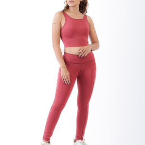 Conjunto de Yoga Personalizado para Mujer al por Mayor, Sujetador Deportivo, Leggings de Cintura Alta, Ropa Deportiva sin Costuras para Gimnasio, OEM al por Mayor - Product Image 5