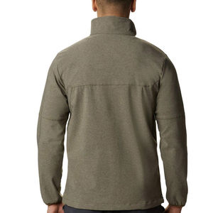 Nouvelle conception, service OEM, logo personnalisé, veste softshell pour homme en cuir de veau, col montant, logo frontal, imperméable, respirante, pour l'extérieur, 2026 - Product Image 2