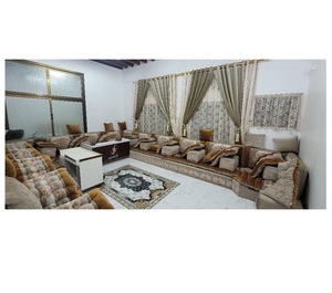 Design d'intérieur Majlis arabe, design classique moderne, ensemble élégant pour salon, sièges d'angle luxueux, design gain de place - Product Image 1