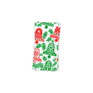 Serviettes de table blanches 40x40cm Campanas Green Print Point-to-Point Kanguro Cutlery Pocket Napkin 480 pièces B2B - Product Image 2