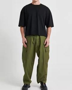 Camiseta de ajuste regular de 200gsm de alta calidad para hombres Servicio OEM Cotton Blanks Pro Club Heavyweight Screen Print Design con patrón - Product Image 3