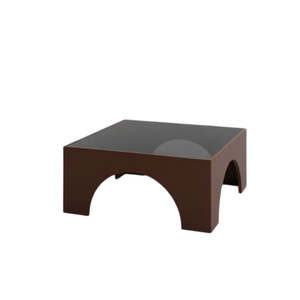 Table basse ronde élégante et moderne avec plateau en marbre blanc et pieds en métal noir, meuble d'appoint élégant pour salon, table à cocktails - Product Image 3