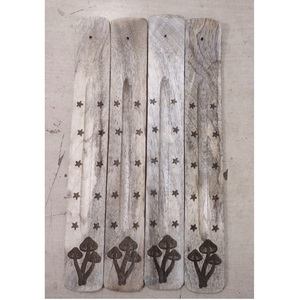 Classic <b>Wooden</b> Incense Stick Holder with Smooth Finishing and Ash Catch Tray Available at Best Price - Product Image 1