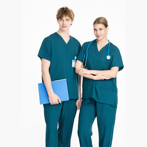 Conjuntos de Uniformes Médicos para Doctores y Enfermeras, Tela de Algodón de 195 GSM, Uniformes de Hospital, Ropa de Trabajo Resistente - Product Image 1