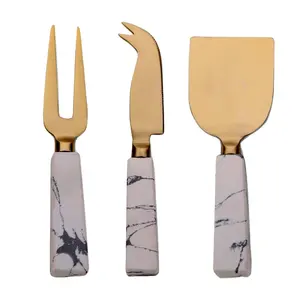 Minimal Price of Finest Quality 3 Piece Resin Handle Stainless Steel Cheese Knives Available at Wholesale Market Price