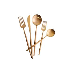 Design de luxe Moins cher Exportateur en vrac Fabrication directe Vente de l'Inde Placage doré Ensemble de couverts pour restaurant hôtel - Product Image 1