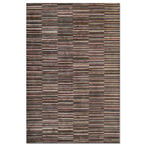 Acar Tra-14447 <b>Hand</b> <b>Tufted</b> Wool & Viscose <b>Rug</b> Pink & Purple Striped Pattern for Living Room Decorations 4m Width 10mm Thickness - Product Image 1