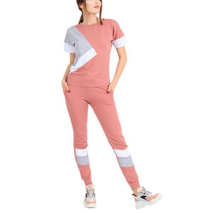 Chándal de algodón francés de alta calidad de gran tamaño para mujer, personalizado, ecológico, ligero, de secado rápido, conjuntos estampados de invierno - Product Image 1