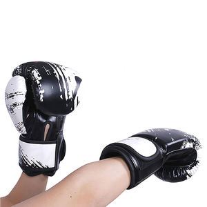 Gants de combat de boxe d'entraînement professionnel en cuir Geniun de qualité supérieure Gants de boxe pour adultes et enfants - Product Image 4