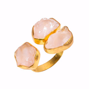 Bague en argent sterling 925 plaqué or, cyanite bleue naturelle, citrine, pierre précieuse améthyste Bague en argent 925, exportateur de bijoux en argent - Product Image 5