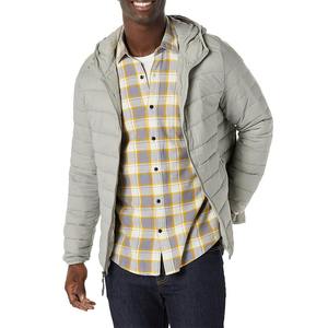 Chaquetas acolchadas de invierno de calle alta para hombre con logotipo personalizado OEM, cálidas con capucha de secado rápido para uso en exteriores, Material sólido, el mejor precio bajo - Product Image 1