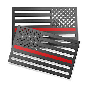 Заводская матовая черная 3d-наклейка с американским и американским флагом для автомобиля, эмблема, алюминиевая наклейка с подземным флагом, автомобильный значок, наклейка, значок - Product Image 2