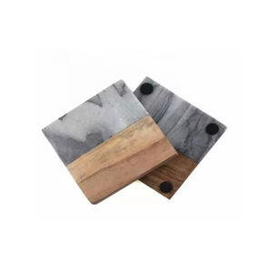 Vente chaude meilleure conception sous-verres antidérapants tapis en bois de marbre faits à la main tampons durables de qualité sous-verres tendance supérieurs - Product Image 1