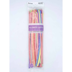 Palloncini in Lattice Decotex 260S Assortiti in Colori Pastello, 50 Pezzi per Decorazioni Festa - Product Image 1