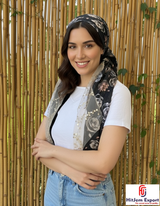 Classic Embroidered <b>Scarves</b> for Women with Lightweight Fabric and Beautiful Finish - Product Image 5