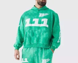 Sudadera con Capucha de 380 Gramos, Sin Cordones, Personalizada, para Hombre, Felpa Francesa, Corte Regular, Invierno, Teñido Liso, Transpirable - Product Image 6